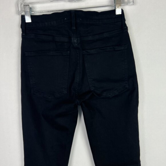 AGOLDE Filter Free Sophie Crop Jeans in Jet Skinny Black Size 25 EUC T2344 - Picture 9 of 12